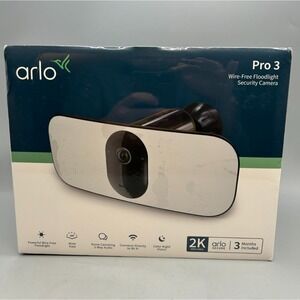 Arlo Pro 3 Wire Free Floodlight Security Camera FB1001B-100NAS - Sealed